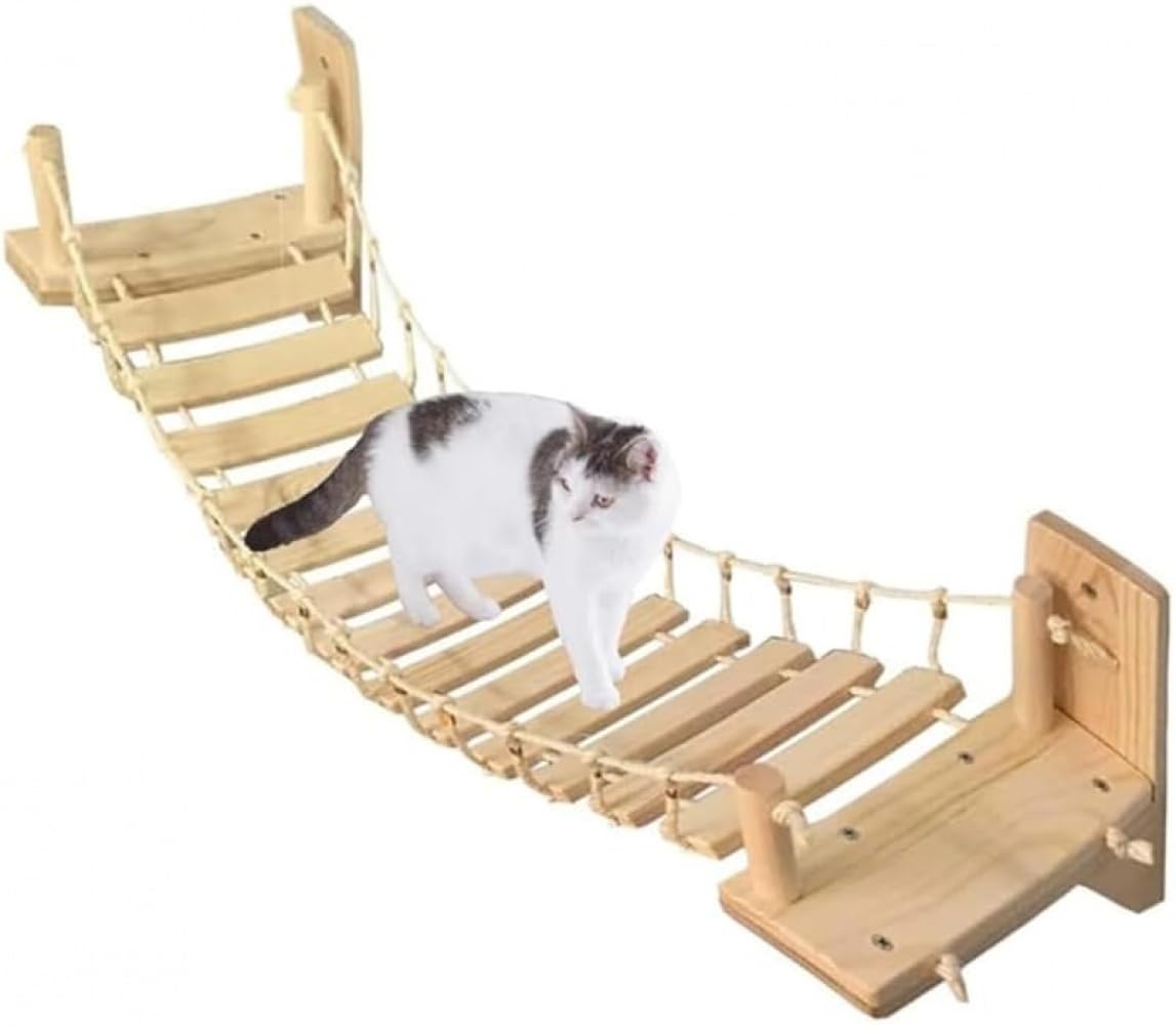 木製 キャットウォーク 架け橋 飾りつけ式 キャットステップ 猫用 掛けはしご型 爪とぎ 室内装飾 運動すること不完全さ切り上げる 緊迫状態拡散させる 多頭飼い 着飾る 生まれながら木 飾り気の無い築き上げる