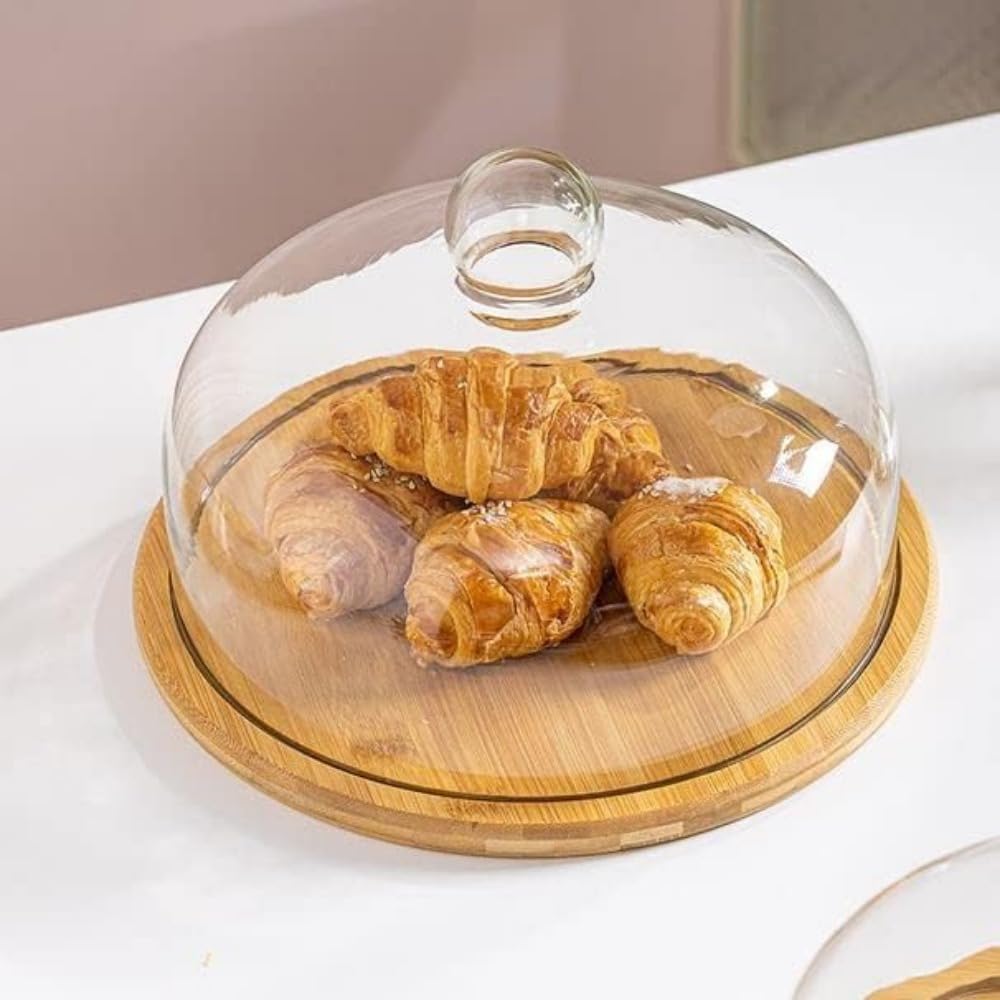 硝子学生寄宿舎 西洋菓子照明ランプ 木製御盆付き添い人 西洋菓子押しかぶせる 28.5糎 乾荒原一皿 蓋付き添い人 ケーキドーム 硝子製 今めかしい 北欧風 御菓子押しかぶせる 大広間西洋菓子 皿 御厨子所備品 室内装飾