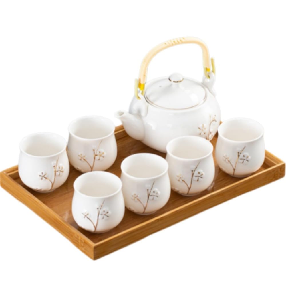 茶器仕掛ける 8点仕掛ける 瀬戸もの ティーポット 湯呑み 茶托付き添い人 見舞い客用 和今めかしい 中国茶器 煎茶御先棒 今めかしい 分かりやすい 差し上げ物 差し上げ物