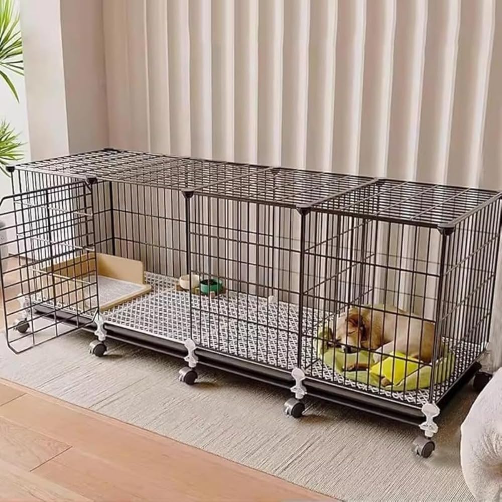 愛玩動物伏せ籠 犬用 猫用 伏せ籠 小型犬 中型犬 室内用 愛玩動物倶楽部 室内用便器付き添い人 キャスター付き添い人 引っ敷き付き添い人 スチール写真製 折りたたみ 犬掘ったて小屋 愛玩動物駒寄せ