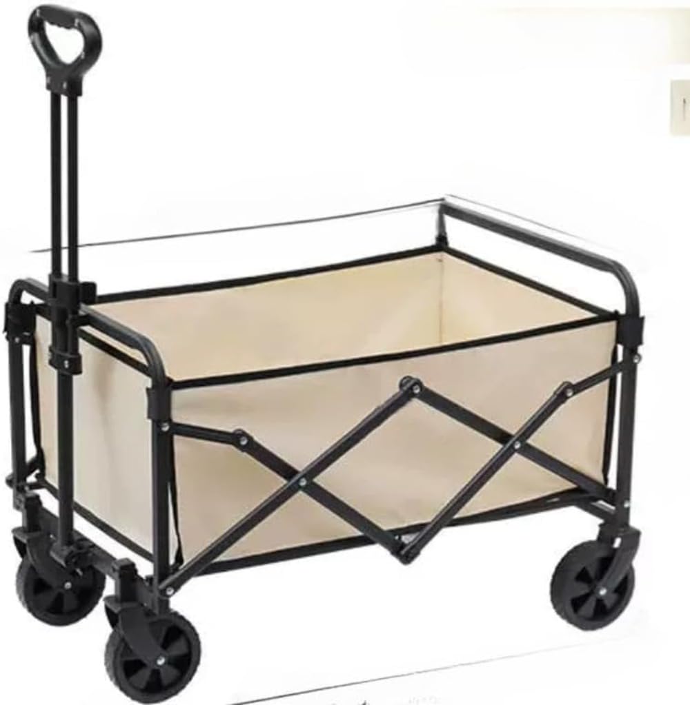 大容量トレーラー、通常コンテナより 150% 積載可能。250 耐荷重で長尺キャンプ用品も運搬、全地形対応キャスターで悪路も走行。ワンタッチ折りたたみ、キャンプ・釣りで時間と労力を節約 (力一キ)｜擇木ショップ