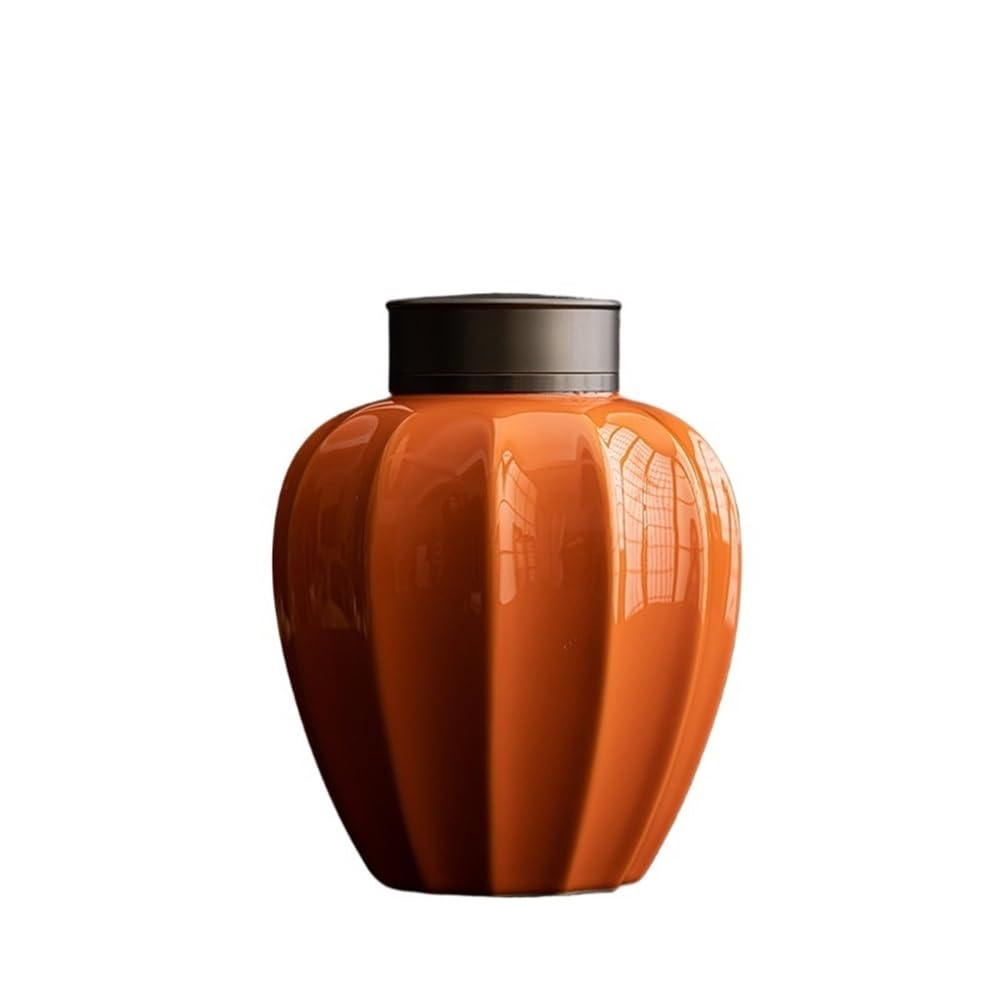 キッチン収納瓶 二重密閉蓋付きセラミック茶葉保存瓶。コーヒー、砂糖、ナッツ、ハーブ、スパイスなどに最適な美しい茶缶。 リーフティージャー()｜擇木ショップ