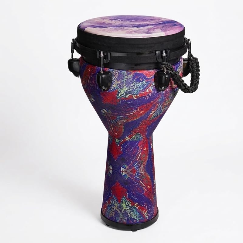 ジャンベ ハンドドラム 打楽器 民族楽器 パーカッション 初心者から大人まで適し 音楽練習・演奏用 (,12インチの雲海)｜擇木ショップ