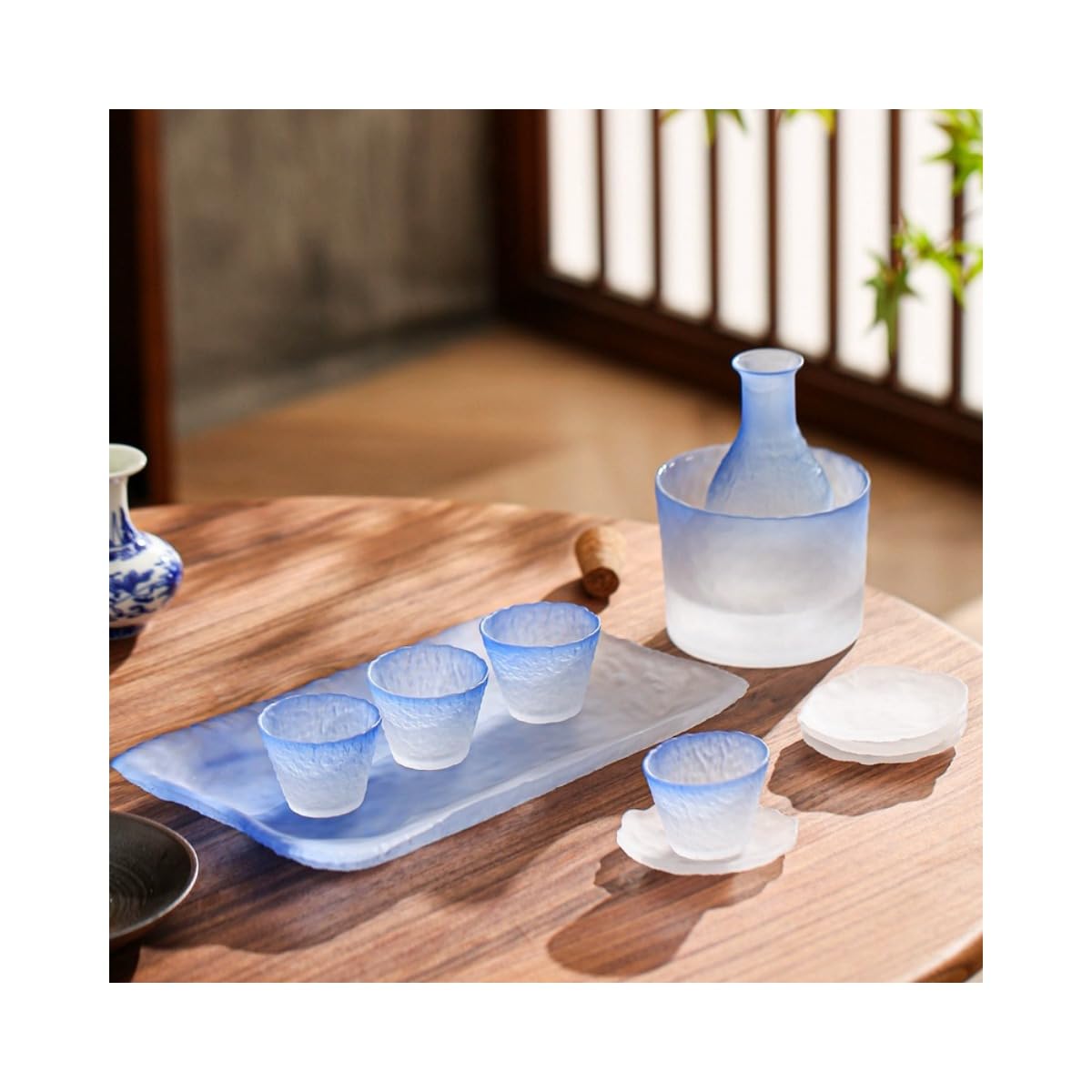 和風ガラス酒器セット!冷酒・温酒に便利。美しいデザイン。プレゼントに最適6|擇木ショップ