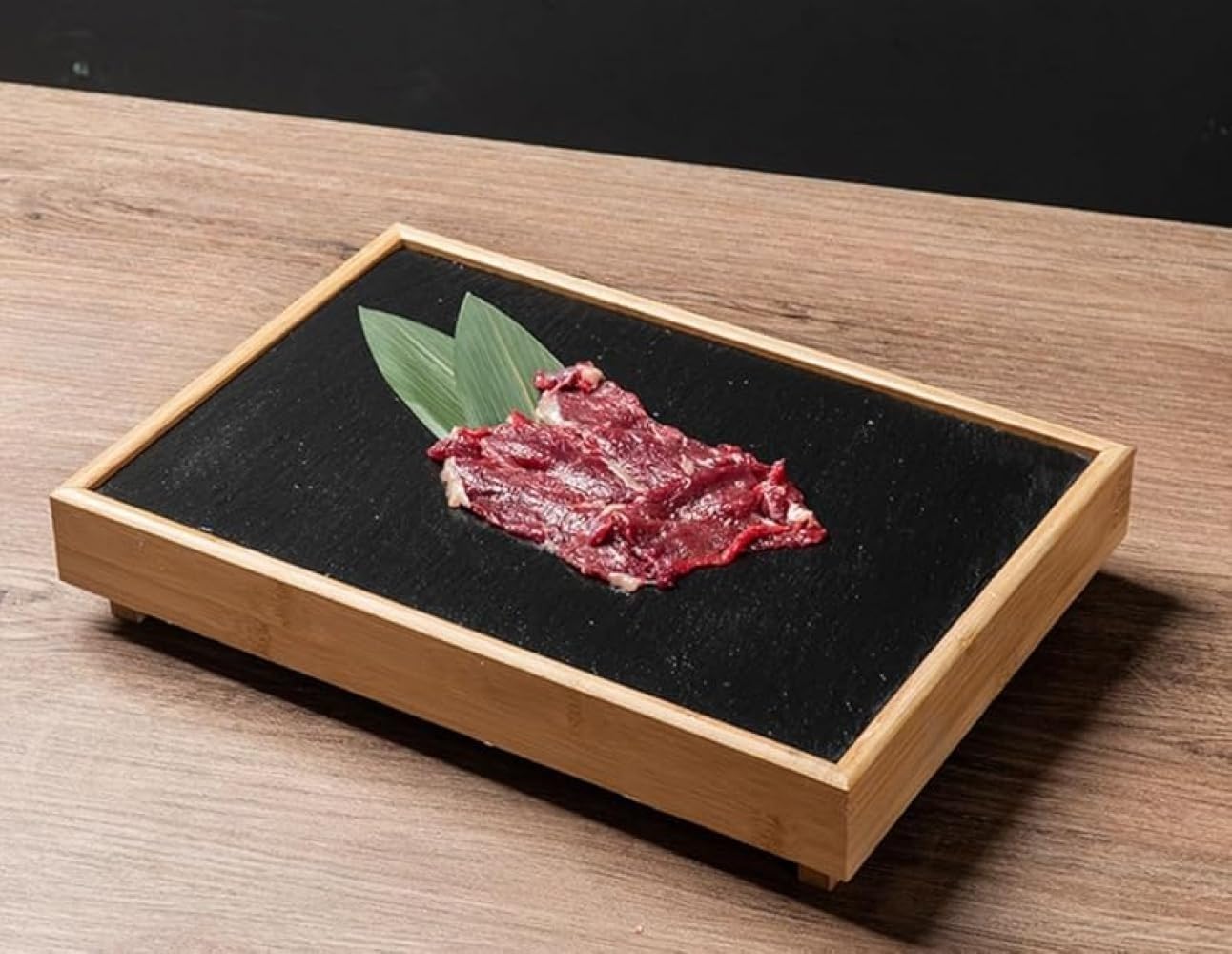 スレート皿 ディナープレート 寿司皿 長方形皿 トレイ ステーキ皿 パスタ皿 アソート 業務用 カトラリー ディナープレート 食品ディスプレイ デコレーション バーベキュー 創作料理 前菜 居酒屋 食器 ホテル レストラン (37*22)｜擇木ショップ