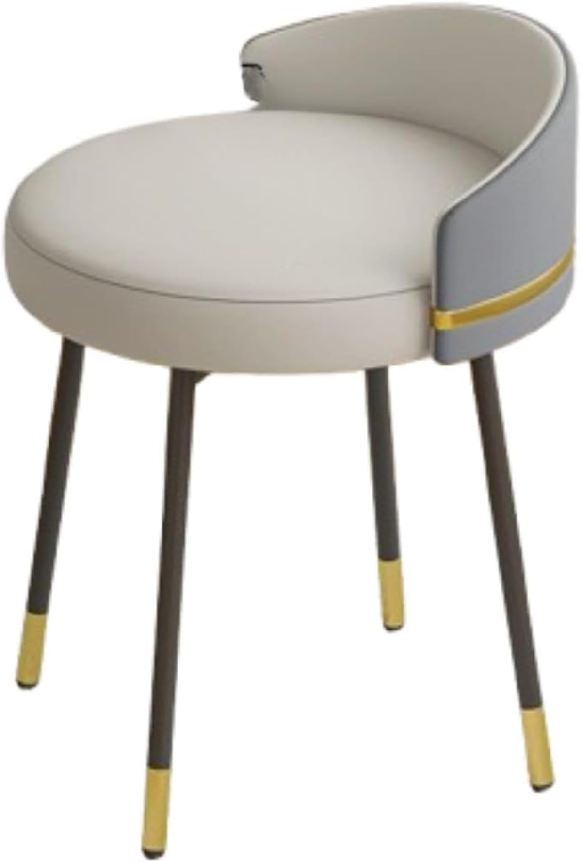 ドレッシングテーブルチェア 化粧椅子 スツール 腰掛け 高反発 柔らかい 鏡台用 ドレッシングスツール 装飾家具 家庭用 寝室 ダイニングルーム おしゃれ かわいい 回転式 北欧スタイ (グレー)|擇木ショップ