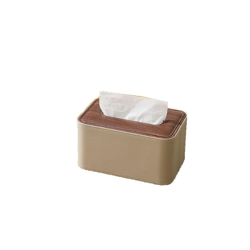 ペーパータオルボックスホテルレザースタイル家庭用リビングルームデスクトップトイレ()｜擇木ショップ