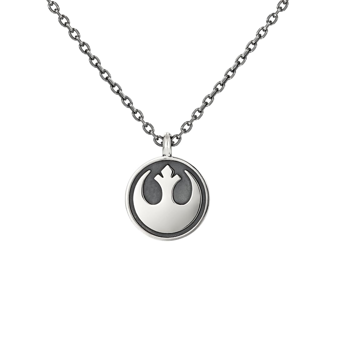[.] [ケイウノ] 『スター・ウォーズ』 「反乱軍」 エンブレム ネックレス シルバー 正規品 ユニセックス 男女兼用 公式 アクセサリー 専用ケース ショップバッグ付き 人気 プレゼント｜擇木ショップ