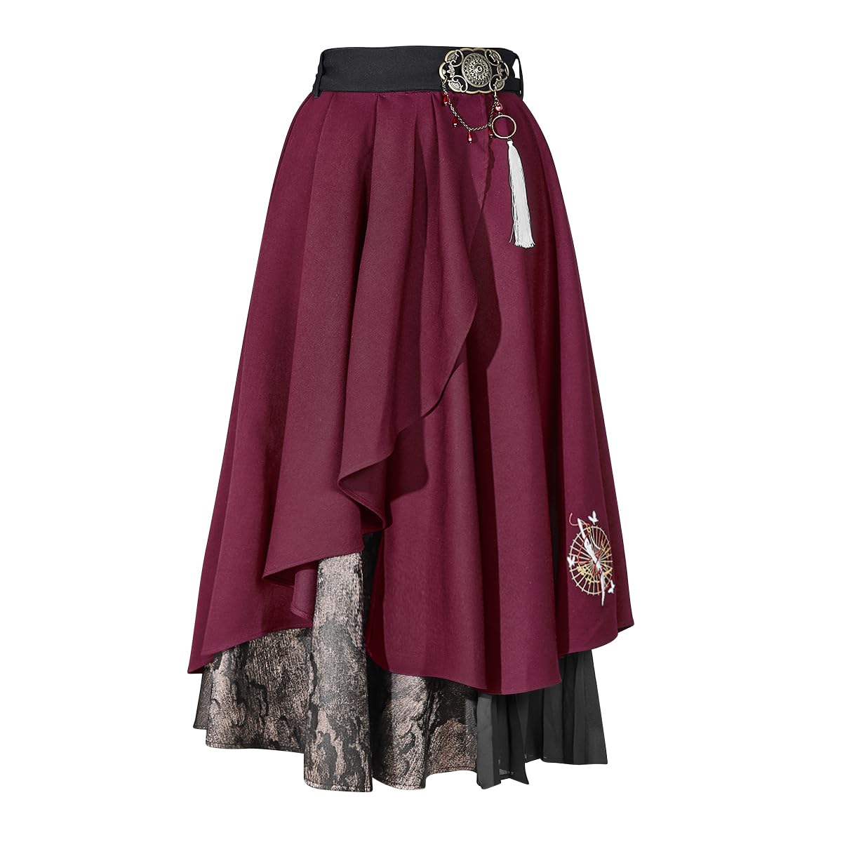 [マイラ] 天官賜福 グッズ 服 アニメ『天官賜福 貮』アイコニック スカート 花城 フリーサイズ レディース 女性 正規品 プレゼント｜擇木ショップ
