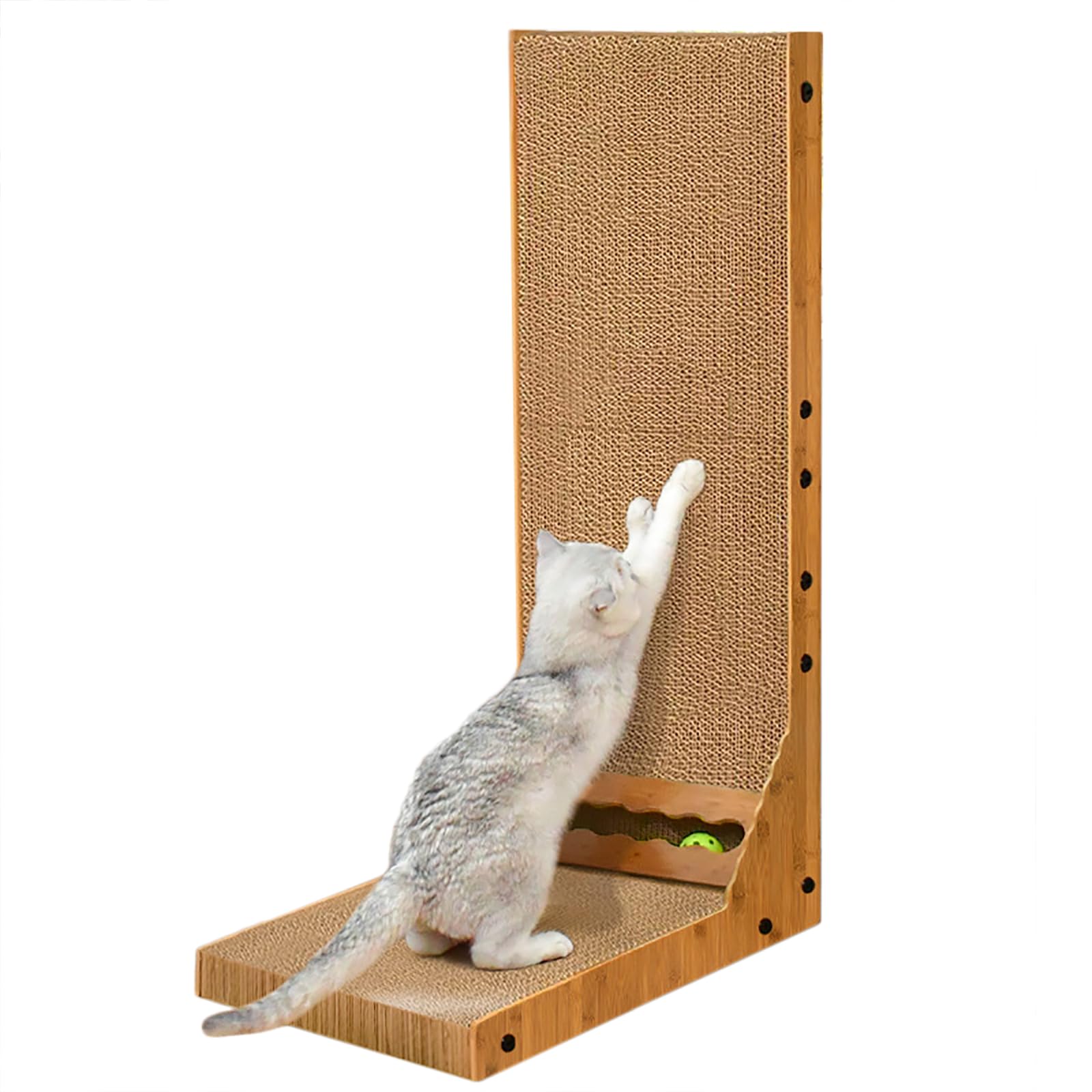 猫 爪研ぎ 直立型猫爪とぎボード、垂直字型、耐摩耗性 カスが出ない 丈夫で長持ち ソファ 保護 ねこのつめとぎ 欠けにくい段ボール製爪研ぎ器、つめとぎ 猫、特大壁掛け式猫用おもちゃ｜擇木ショップ