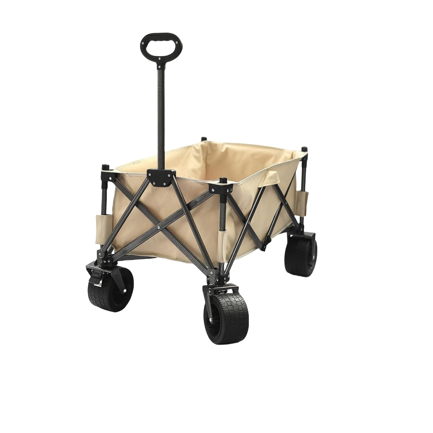 キャンピングカー 小型トレーラーカート ポータブル テーブルボード付き 折りたたみ式 大容量 バーベキュー 釣り アウトドア キャンプカーに最適 (ホワイト,車) ｜擇木ショップ