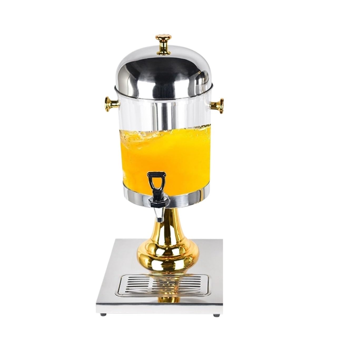 ビールディスペンサー 蛇口付き 飲料ディスペンサー ホット/コールドドリンクディスペンサー 製氷容器 ドリップトレイ付き ドリンクサーバー パーティー｜擇木ショップ