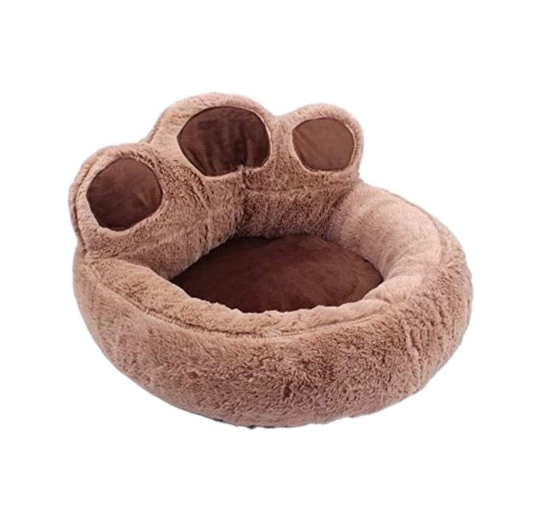 犬 ベッド ペット用ベッド 猫 べッド ペットベッドペット犬猫暖かいベッド冬素敵な犬のベッドソフト素材ペットの巣かわいい足犬小屋猫子犬ソファベッド ペットベッド ペットクッション ( : , : 56*52 )|擇木ショップ