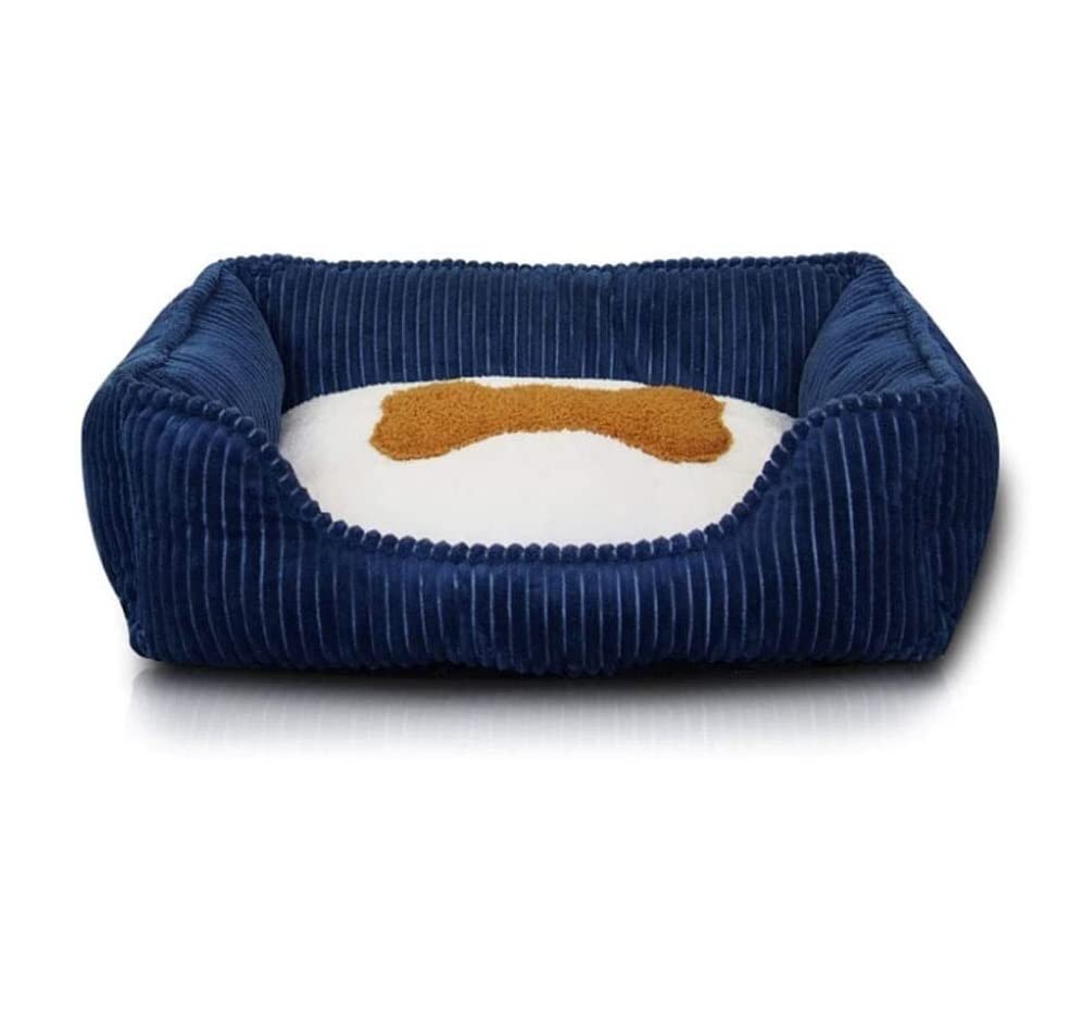 犬 ベッド ペット用ベッド 猫 べッド ボーンペットベッドウォームペット製品中小犬用ソフトペットベッド犬用ウォッシャブルハウス猫用子犬犬小屋マット ペットベッド ペットクッション ( : , : 50*42*16)|擇木ショップ
