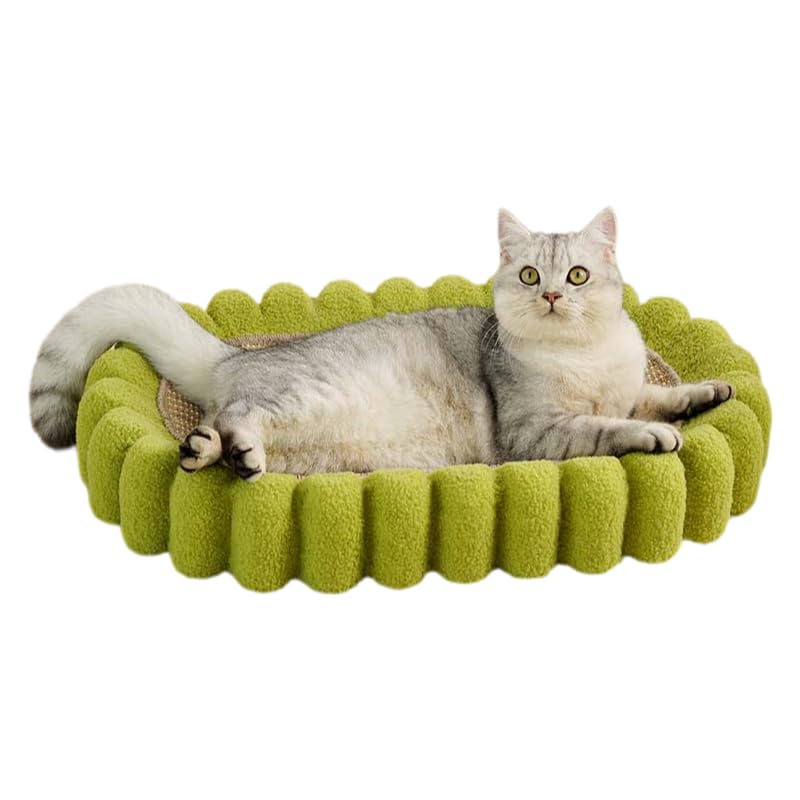 キャットハウス 麻紐製 猫用 爪とぎ ベッド 65&times;42&times;10 耐摩耗 滑り止め 猫用 おもちゃ 猫用 ソファ保護 ペット用品｜擇木ショップ