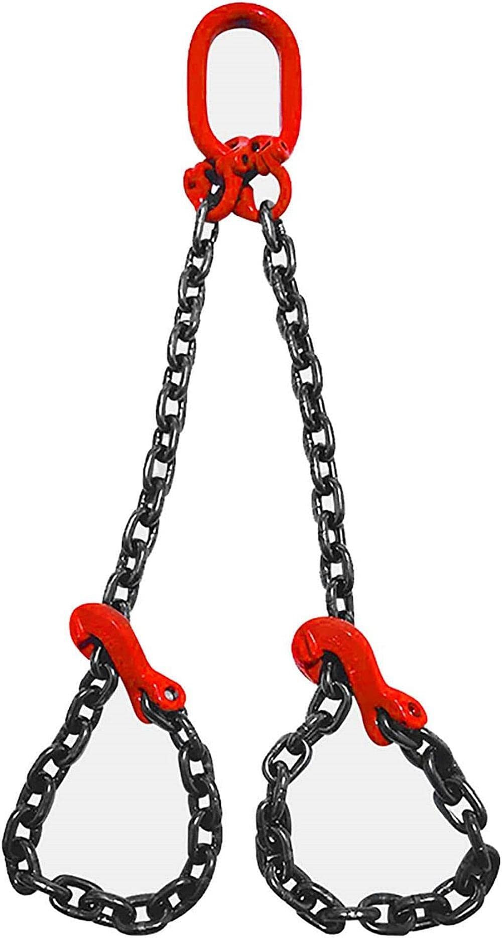 チェーンスリング スリングチェーン スリング スリングフックタイプ チェーンフック 耐荷重2/1 1.5 2 3 エンジンリフトチェーン80合金スチールエンジンチェーンホイスト2トンのグラブフック (3)｜擇木ショップ 7,885円