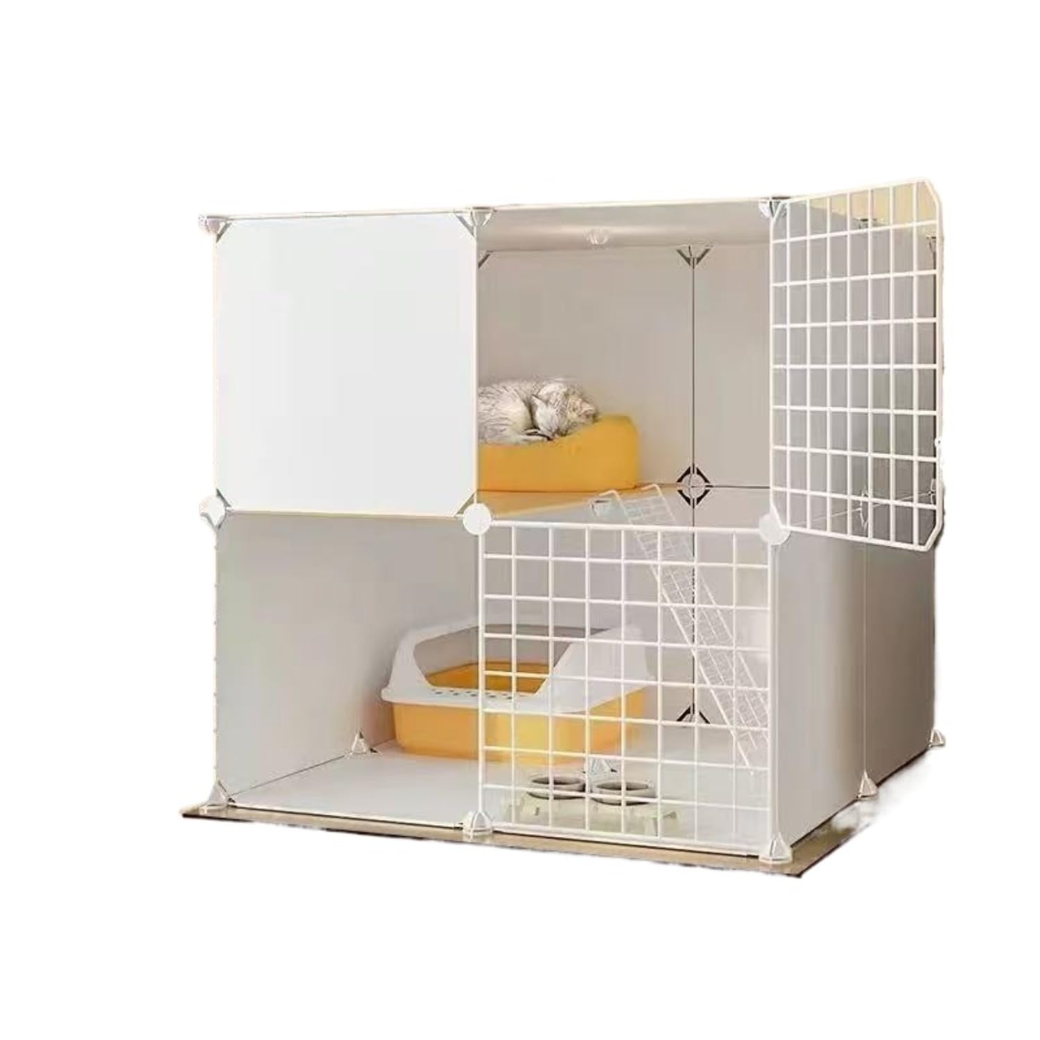 人気 安い 猫ケージ 大型 2/3段 トイレ付き +金属鉄 付属品一式付き おしゃれ 子猫用ゲージ 静音設計 密閉式トイレ 飛沫防止 掃除しやすい 留守番 組み立て簡単 移動も簡単 脱走防止 広々空｜擇木ショップ