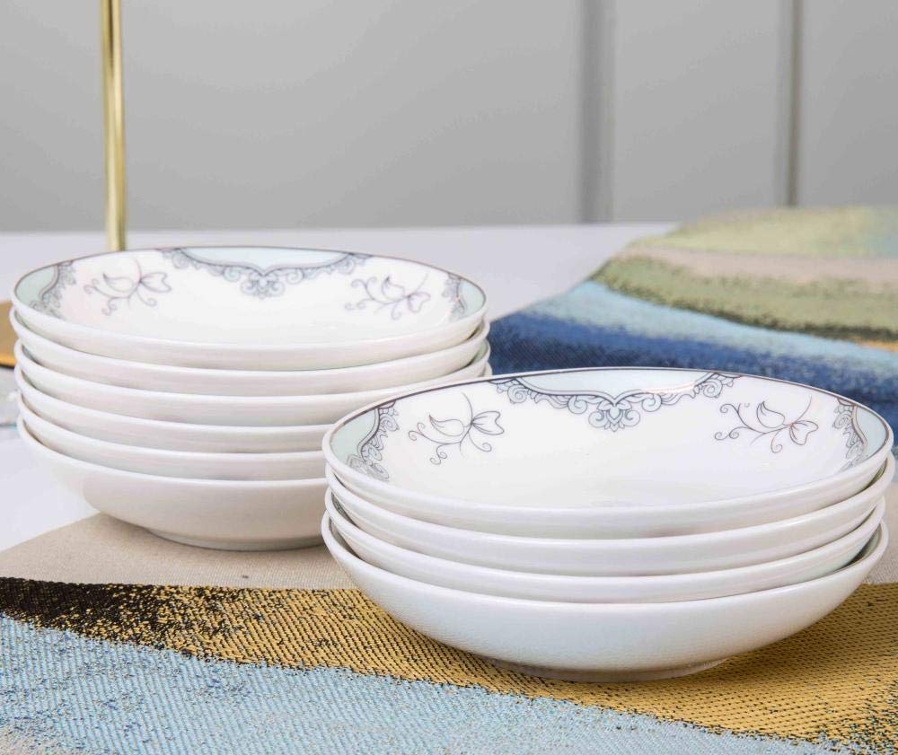 ボウル 家庭用小皿 ボーンチャイナ 調味料皿 醤油皿 磁器 ピクルス皿 酢皿 串骨皿 - 白鳥の湖風味プレート 10枚セット|擇木ショップ