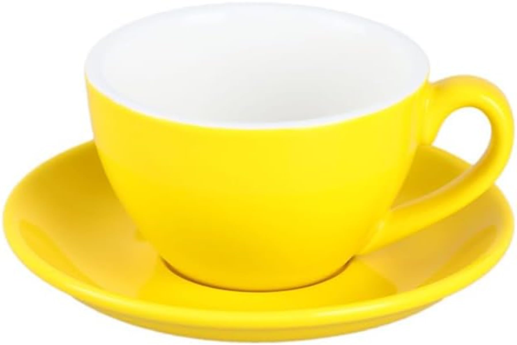 ラテカップ 220 コーヒーカップ 陶器 ラテボウル カフェラテ ラテアート カップアンドソーサー カラフル カップ ソーサーセット ーカップ ティーカップ 陶器 カプチーノ セラミック コーヒーカップ (ピンク)｜擇木ショップ