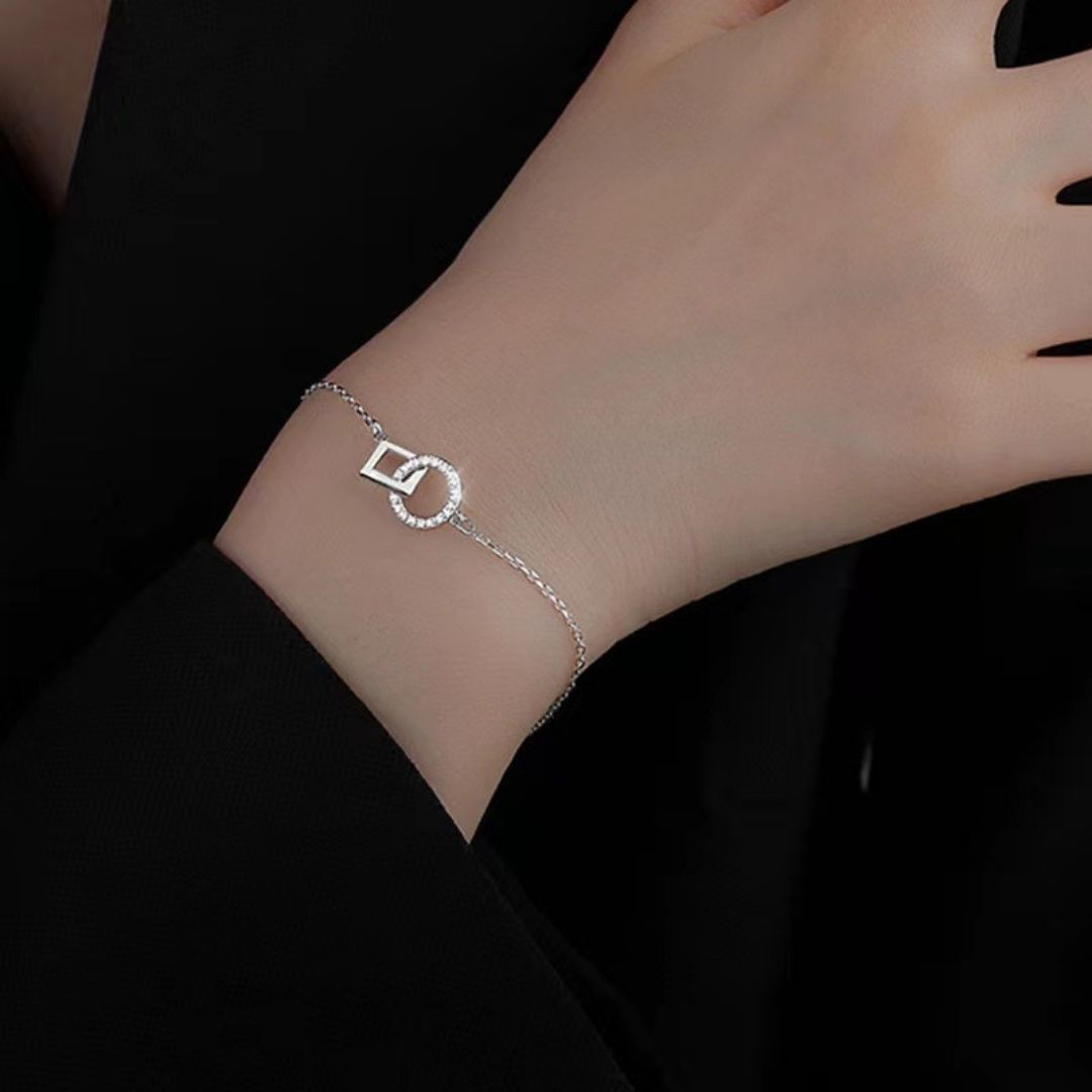 チェーンブレスレット レディース シルバー ブレスレット ブランド シルバー 金属アレルギー対応 シンプル ダイヤモンド ブレスレット つけっぱなし ブランド 重ね付け｜TAKUMI（匠） リング ネックレス..