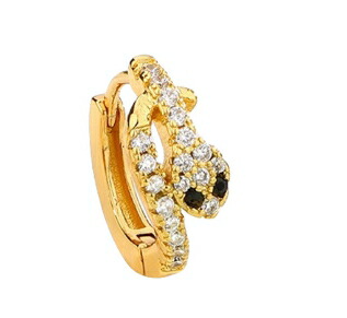 スワロフスキー♡SWAROVSKI スネーク 蛇ピアス♡美品 公式】【スワロフスキー】Snake ドロップピアス クリスタル