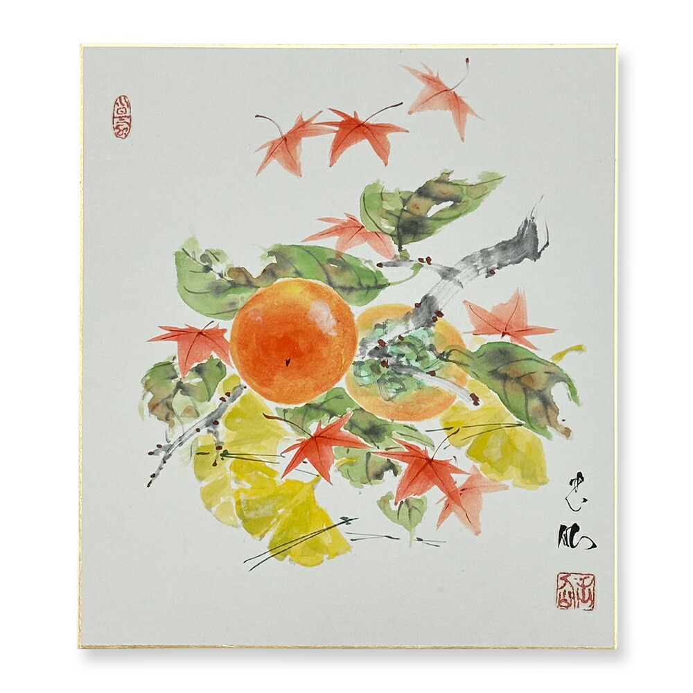 楽天市場】≪メール便対応≫アウトレット色紙 秋【栗 012】香川 旭日本