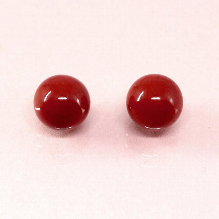 楽天市場】血赤珊瑚 ルース 高知県産血赤珊瑚の10.2mmペア玉 自分だけ