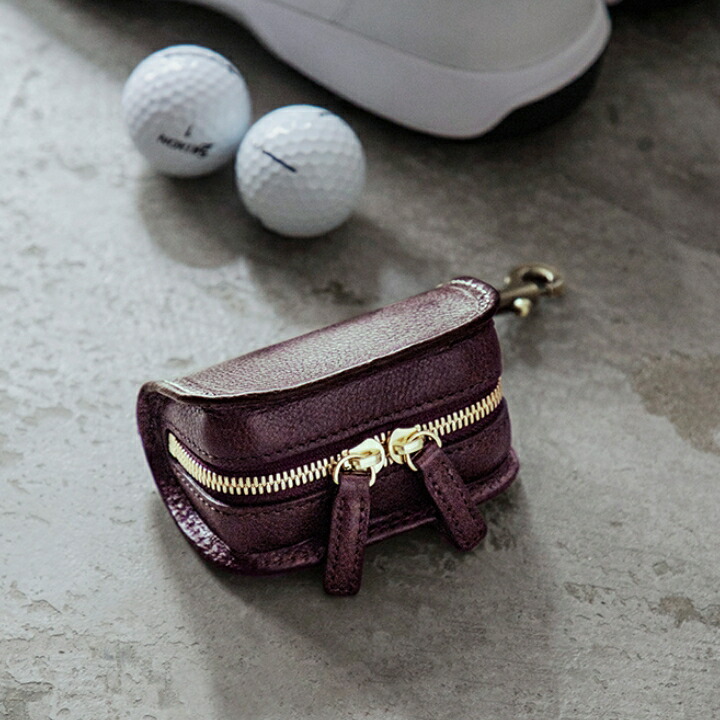 ウルバーノ レザーゴルフボールケース 本革 おしゃれ ギフト 日本製 カッコいい ブランド ボールケース