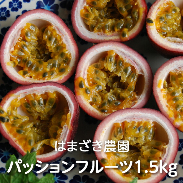 小笠原産 完熟パッションフルーツ 1.5kg/2.5kg箱 濱崎農園：トロピカルフルーツ 南国フルーツ 贈答用 ギフト 贈り物 プレゼント 国産 小笠原諸島 母島 産地直送 農家直送 送料無料(一部地域除く)