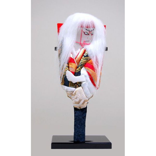 木目込ミニ羽子板　飾り台付き 　８寸　毛獅子【楽ギフ_包装】【楽ギフ_のし宛書】