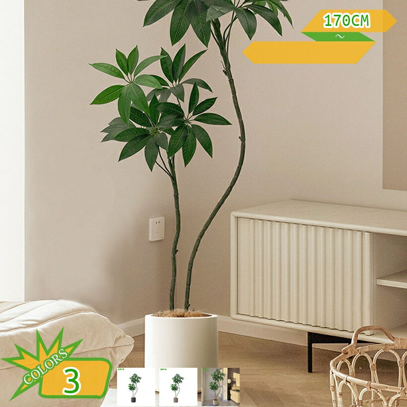 1000円OFFクーポン パキラの木 人工観葉植物 フェイクグリーン 細い枝に繊細な葉 茂る外観 フェイクツリー 室内 玄関先 リビング ベッドルーム カフェ 事務所 水やり不要 枯れない 活力を保つ 盆栽植物 フェイクツリー フェイクグリーン takushistore｜takushistore