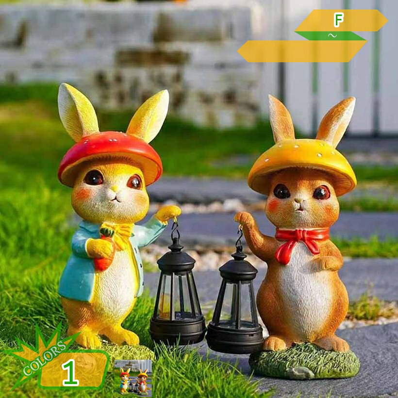 1000円OFFクーポン 動物の置物 うさぎ かわいい ガーデングッズ 動物 ラビット アニマル オーナメント 庭 ガーデン インテリア 置物 ガーデンマスコット オシャレな置き物 室外 花壇 雑貨小物 樹脂製 リアル 兎像 屋外用彫像 プレゼント takushistore|takushistore