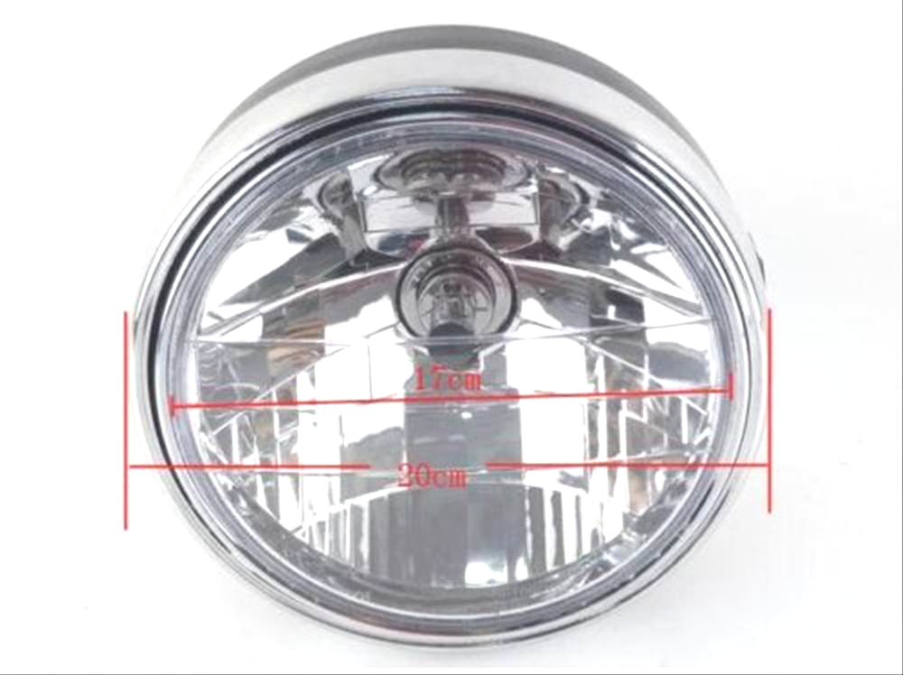 楽天市場 送料無料 ホンダ バイク 丸型 汎用 黒 ブラック ヘッドライト 大型 マルチ リフレクター マドンナ