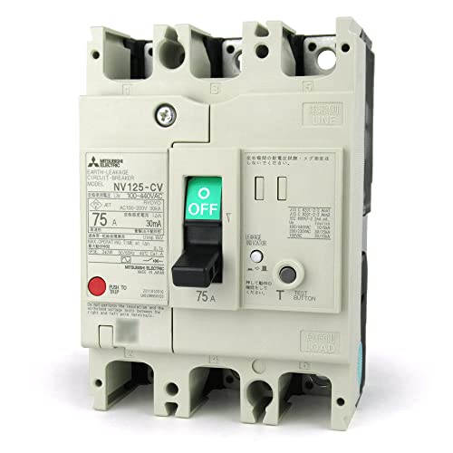 三菱電機 NV125-CV 3P 75A 30MA 漏電遮断器 (3極) (AC 100-440) NN 19,841円
