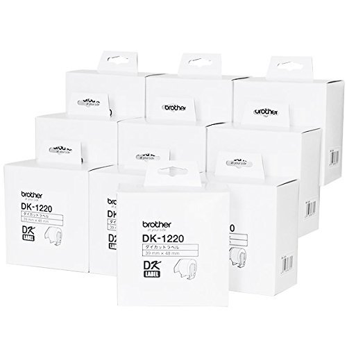 ブラザー純正10個セット 感熱ラベルプリンター QLシリーズ用 DKテープ/DKラベル (食品表示ラベル大(DK-1220))｜TalesStore 店 19,795円