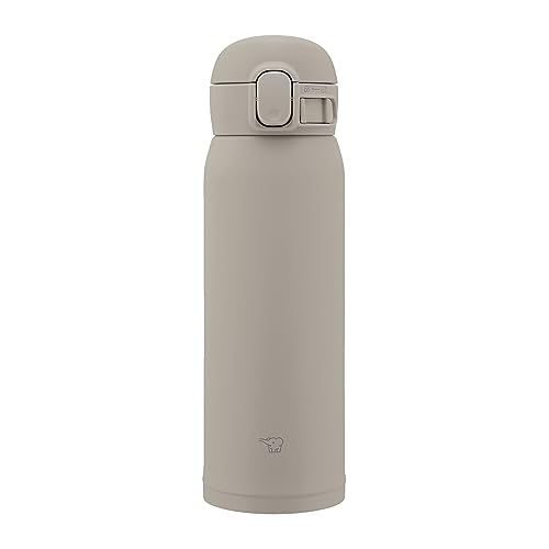 象印 水筒 480ml 使いやすい定番マグ 洗いやすい シームレスせん 洗う点数3点のみ 軽量コンパクト 保冷 保温 ワンタッチマグ グレー SM-WS48-HM