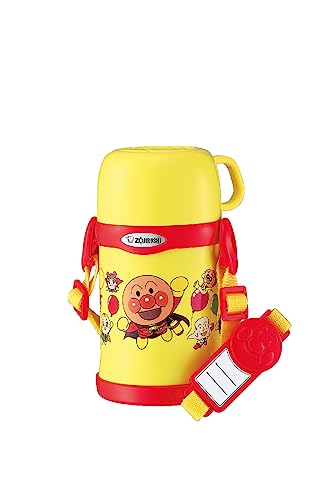 象印マホービン 子ども向け 水筒 450ml コップタイプ さげひもつき ステンレスボトル 軽量コンパクト 保温 保冷 アンパンマン SC-LH45A-EY｜TalesStore 店