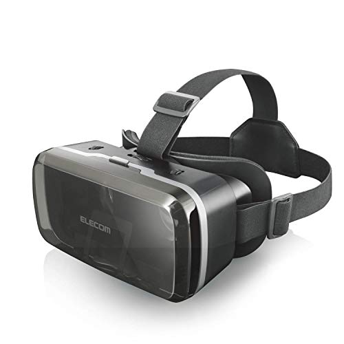 エレコム VRゴーグル VRグラス 目幅 ピント調節可能 メガネ対応 ブラック VRG-M01BK