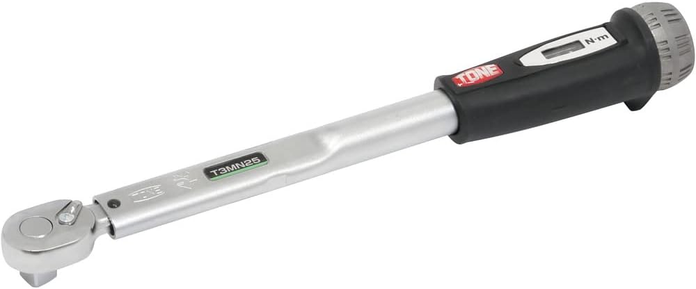トネ(TONE) プレセット形トルクレンチ(ダイレクトセットタイプ) T3MN25 差込角9.5mm(3/8 ) ブラック 25N m
