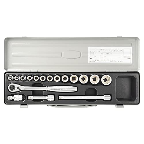 トネ(TONE) ソケットレンチセット 1560MS 差込角9.5mm(3/8 ) シルバー 内容17点|TalesStore 店