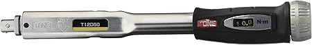 トネ(TONE) プレセット形トルクレンチ(ダイレクトセット 差替式) T12D50 φ12mm ブラック 50N m