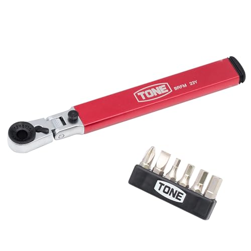 トネ(TONE) マガジン付首振ビットラチェットセット BRFM6S ビット二面幅6.35mm 内容7点