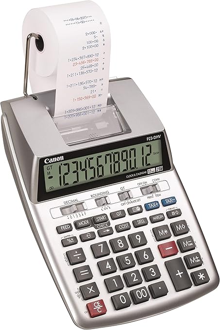 Canon 印刷者計算器 P23-DHV-3 足し加える式印字機