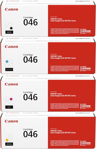 Canon 046 静電容量 トナーカートリッジ バンドル (黄色、マゼンタ、シアン、黒いこと) 受け売り包み
