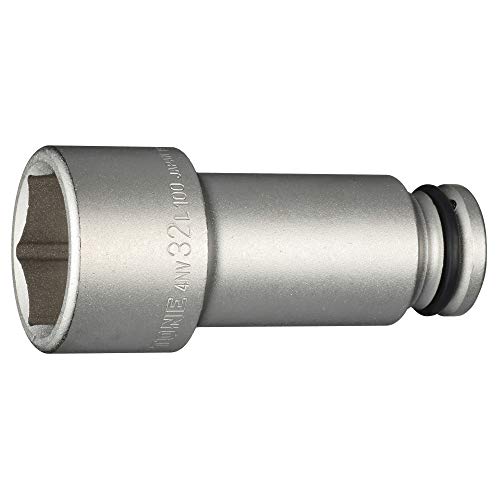 トネ(TONE) 差しひびき用超ロングソケット HP4NV-32L100 差込角12.7粍(1/2 ) 二面幅32粍