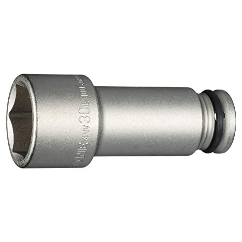 トネ(TONE) インパクト用超ロングソケット HP4NV-30L100 差込角12.7mm(1/2 ) 二面幅30mm