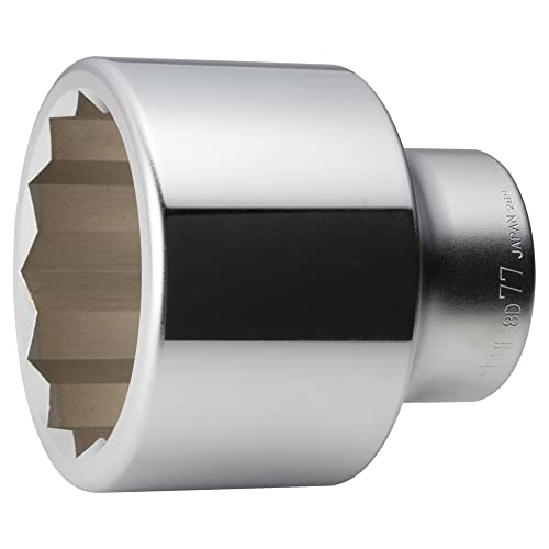トネ(TONE) ソケット(12角) 8D-77 差込角25.4粍(1 ) 二面幅77粍 花・ガーデン・DIY-手動工具
