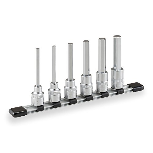 トネ(TONE) ロングヘキサゴンソケットセット(ホルダー付) HH406L 差込角12.7mm(1/2 ) 内容6点