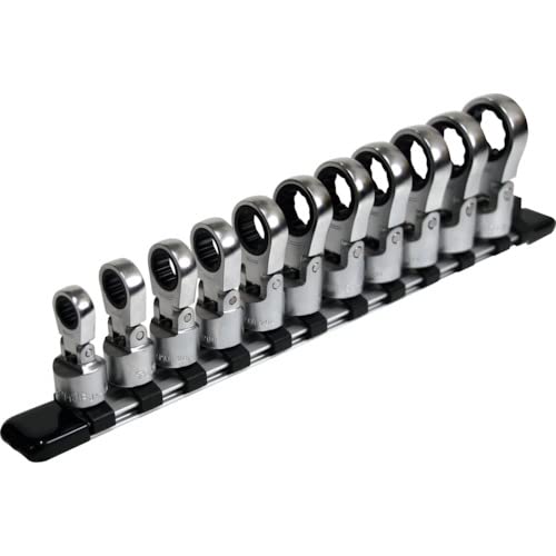 トネ(TONE) フレックスラチェットめがねソケット仕掛ける(保持者付) HRM311F 差込角9.5粍(3/8 ) 認知的内容11点