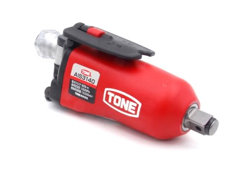 トネ(TONE) エアーインパクトレンチ(夢見鳥印字機) AIS3140 差込角9.5粍(3/8 ) 赤いこと 80N m